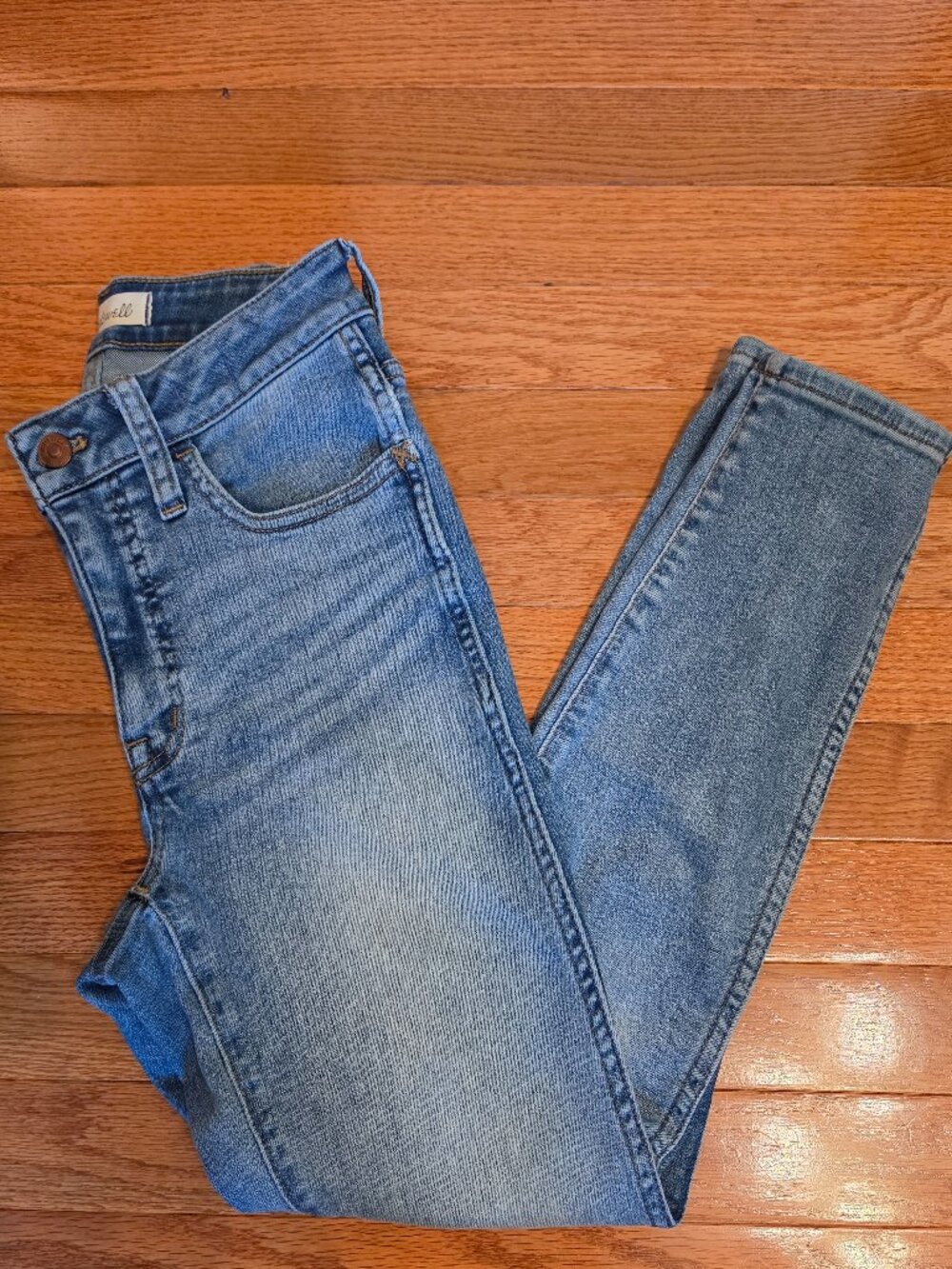 Madewell Curvy High-Rise Slim Straight Jeans Roadtripper Wash Size 25P